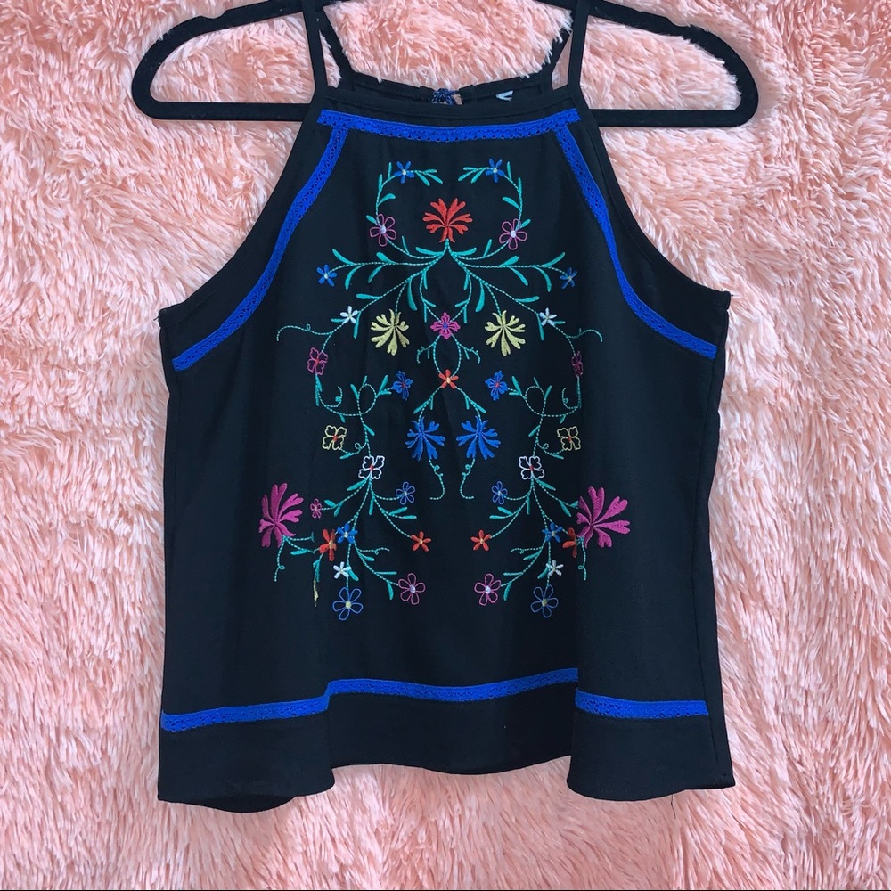Super Cute Embroidered Tank Top